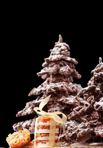 Schokoladen-Weihnachtsbaum — Stockfoto