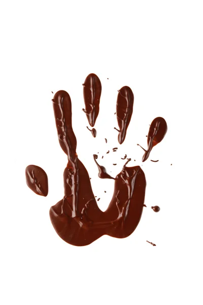 Mano di cioccolato — Foto Stock