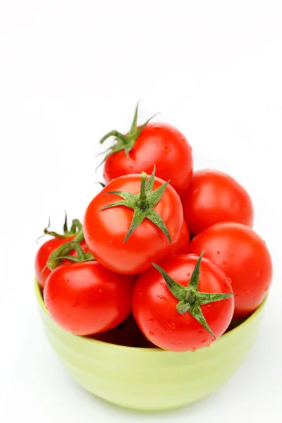 Pomodori nel piatto — Foto Stock