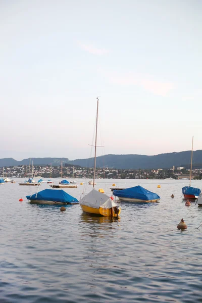 Sailboats on the lake — Stock Photo, Image