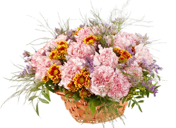 Bonitas flores en la cesta —  Fotos de Stock