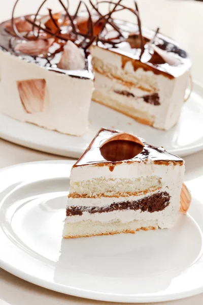 Tårta med choklad — Stockfoto