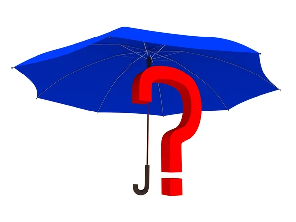 Riddle onder een paraplu — Stockfoto