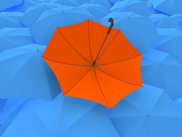 Der gedrehte Regenschirm — Stockfoto