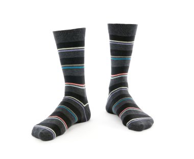 Striped socks clipart