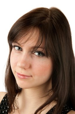 Portrait of cute young girl smiling