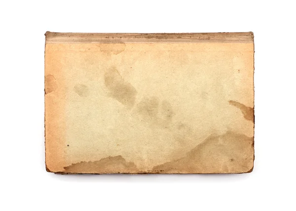 Стара обкладинка книги ізольована на білому тлі — стокове фото