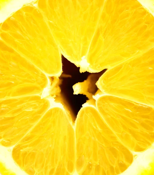 Makro skott av mogen citron — Stockfoto