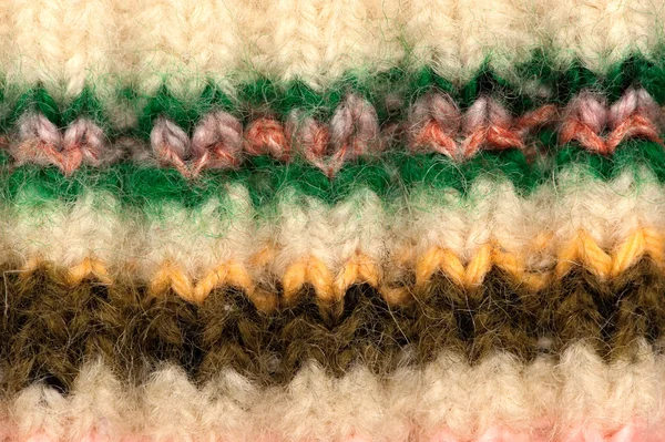 Полосатая красочная шерстяная ткань — стоковое фото