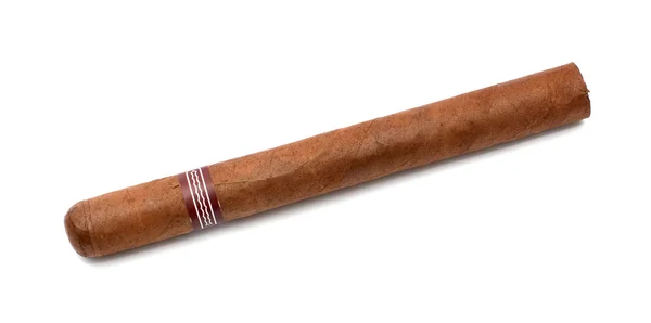 Een Cubaanse sigaar op witte achtergrond — Stockfoto