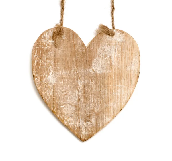 Coeur en bois — Photo