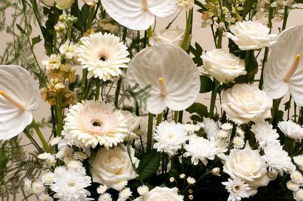 Un bellissimo bouquet, varietà di fiori sfondo — Foto Stock