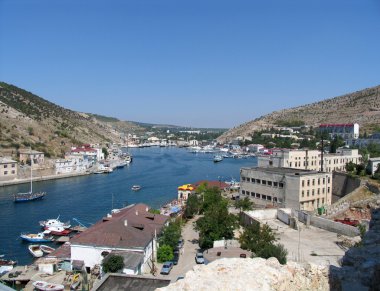 Balaclava Town, Crimea, Ukraine clipart