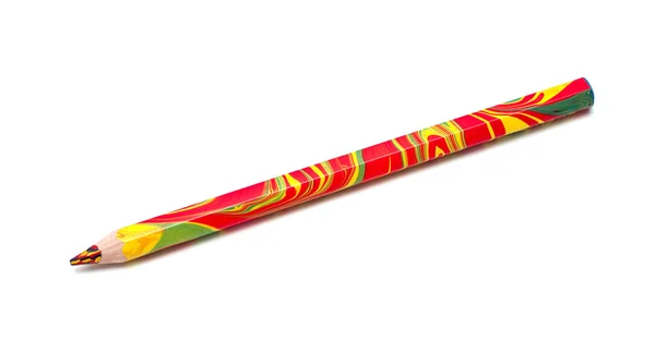 Ένα ξύλινο μολύβι πολύχρωμες — Φωτογραφία Αρχείου