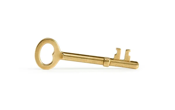 Antigua llave dorada — Foto de Stock