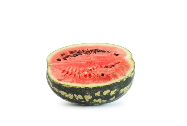 Die Hälfte der Wassermelone — Stockfoto