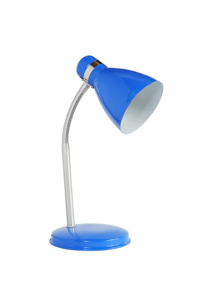Blauwe bureaulamp — Stockfoto
