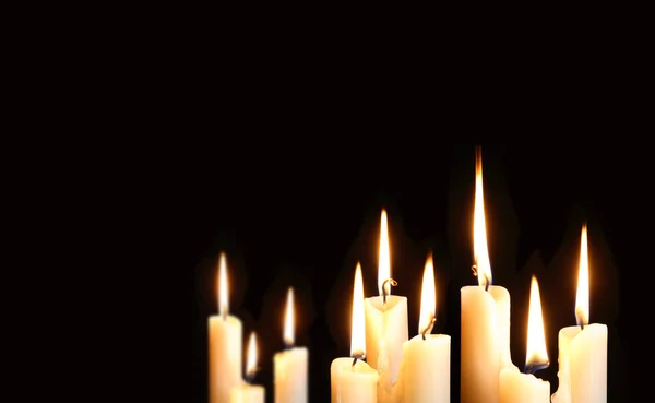 Nove velas — Fotografia de Stock