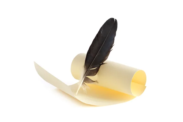 Scroll And Quill — Stock Photo, Image