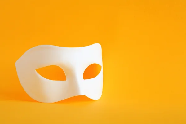 Mask On Yellow — Stock Photo, Image