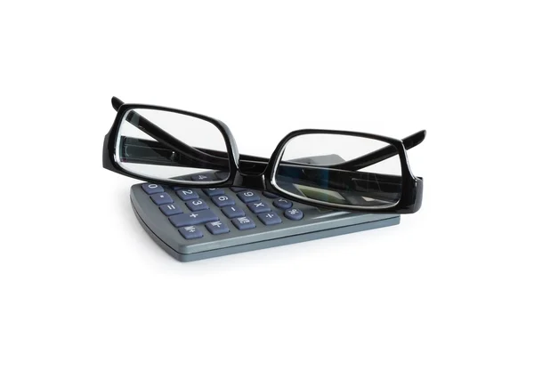Calculadora y gafas —  Fotos de Stock