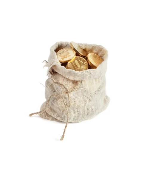 Moneybag On White — Stock Photo, Image
