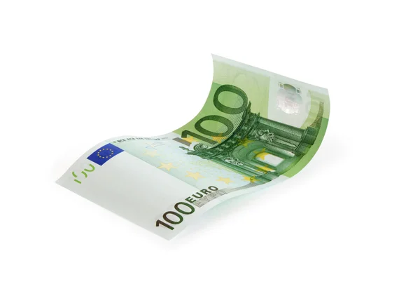 Száz eurobankjegy — Stock Fotó