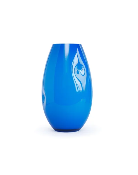 Vaso de vidro azul — Fotografia de Stock