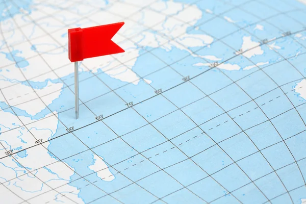 stock image Flag On Map