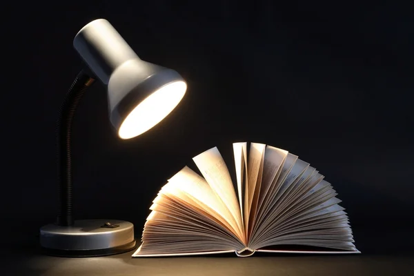 Libro y lámpara —  Fotos de Stock