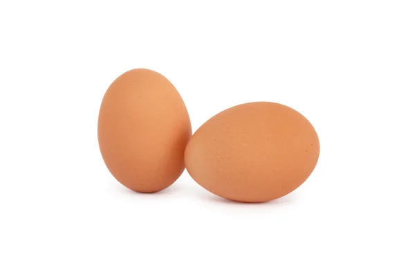 Яйца на белом — стоковое фото