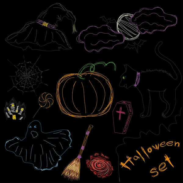 Halloween set — Stockvector