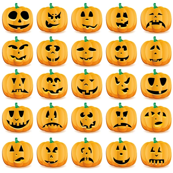Halloween pumpkins Vector Graphics