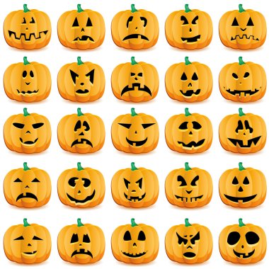 Halloween pumpkins clipart