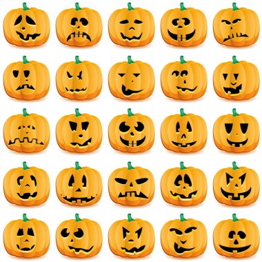 Halloween pumpkins clipart