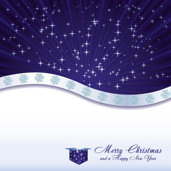Blue christmas background — Stock Vector