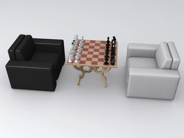 Σκάκι. 3D — Φωτογραφία Αρχείου