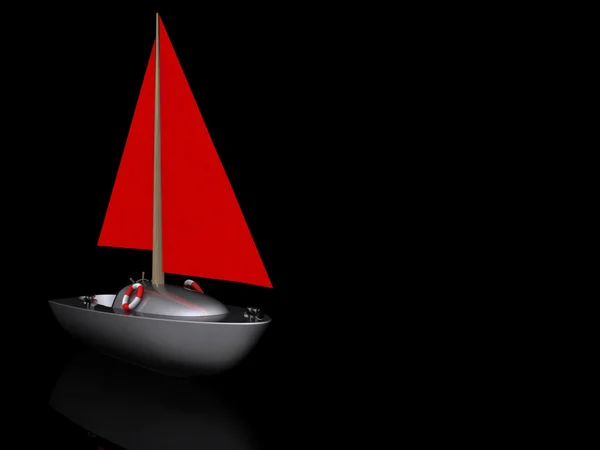 Корабль. 3D — стоковое фото