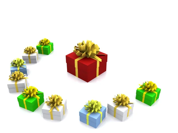 Gift_boxes — Zdjęcie stockowe