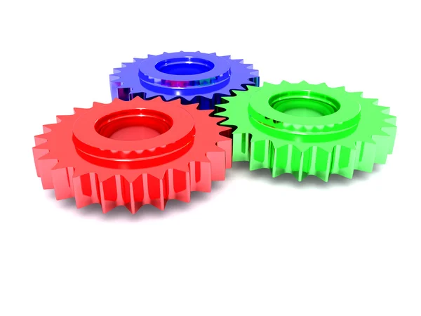 Gears. 3d — Stock Photo, Image