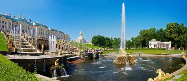 The Grand Cascade Fountain at Peterhof clipart