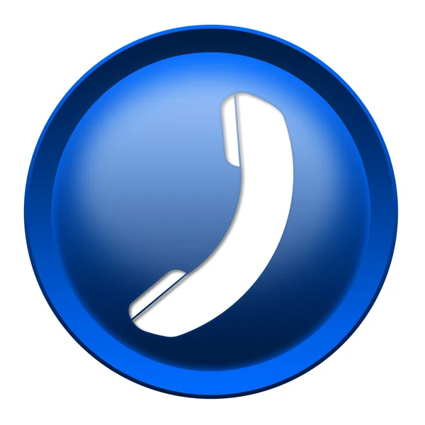 Telefone ícone botão — Fotografia de Stock