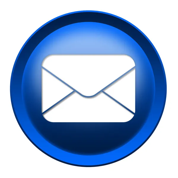 Posta zarf simgesi düğmesini — Stok fotoğraf