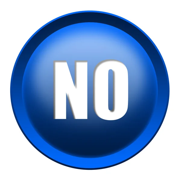 NO button — Stock Photo, Image