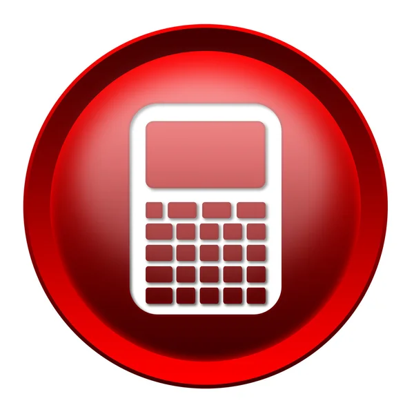 Calculator icon button — Stock Photo, Image