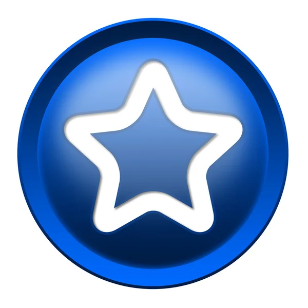 Botão estrela — Fotografia de Stock
