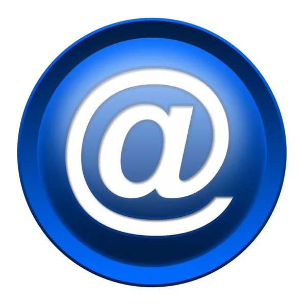 Botón icono sobre el correo —  Fotos de Stock