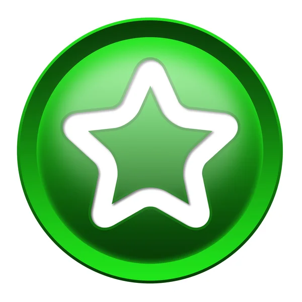 Star button — Stock Photo, Image
