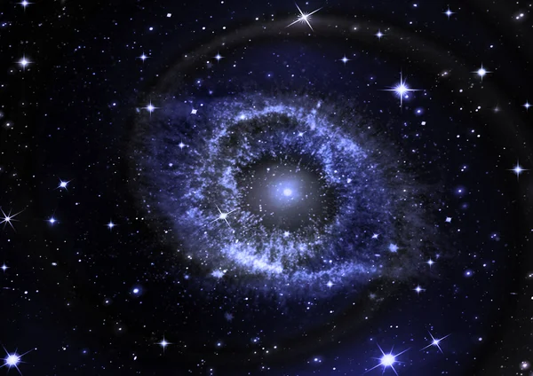 Estrelas de um planeta e galáxia — Fotografia de Stock