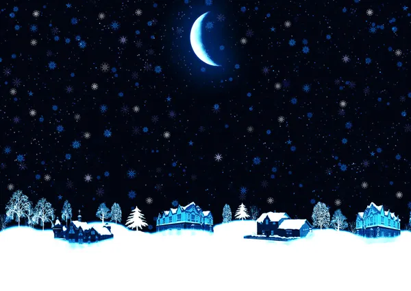 Christmas night — Stock Photo, Image